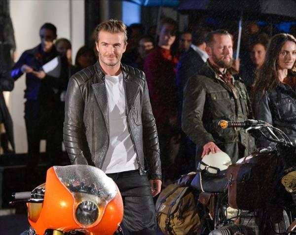 Thời trang Biker man – David Beckham nam tính và bụi bặm