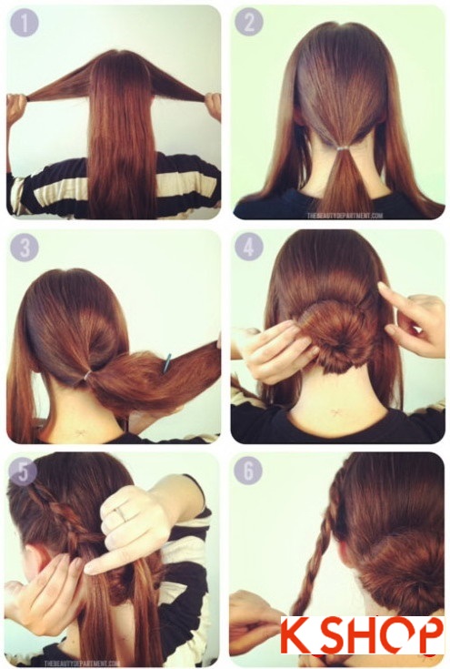Cách búi tóc thấp đơn giản dễ làm tại nhà cho bạn gái