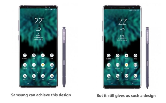 Sau khi dùng thử smartphone Trung Quốc, phó chủ tịch Samsung yêu cầu đổi thiết kế Note 9