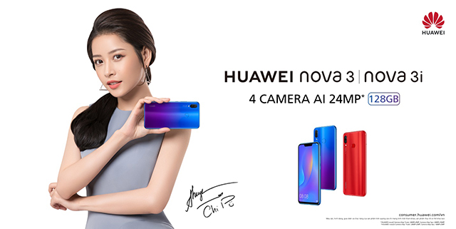 Ca sĩ Chi Pu - đại sứ chính thức của Huawei Nova 3 tại Việt Nam