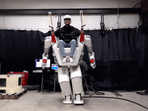 Hàn Quốc giới thiệu robot có người điều khiển như phim viễn tưởng